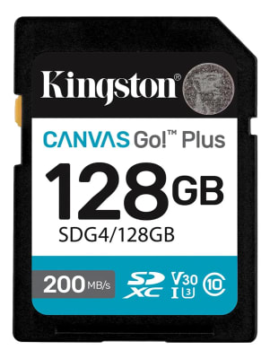 Tarjeta de Memoria SD Canvas Go! Plus 128GB Kingston
