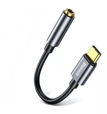 Adaptador USB-C a Audífonos Aux Jack 3.5mm Baseus