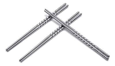 Juego de Palillos Chinos Acero Inoxidable