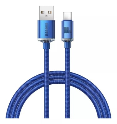 Cable USB-A a USB-C Carga Rápida Crystal Shine Series 100W Baseus1