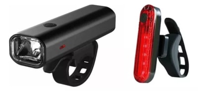 Luz Bicicleta Impermeable Llarge + LED Recargable Trasera1