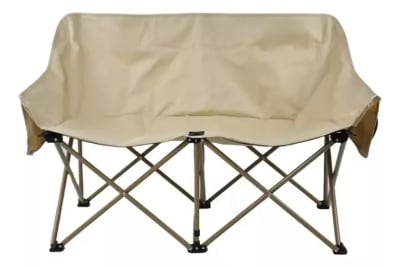 Silla de Camping Plegable 2 Cuerpos Beige