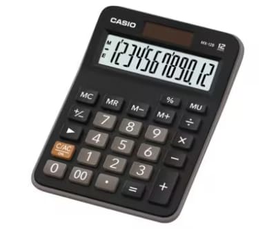Calculadora Electrónica MX-12B 12 Dígitos Casio
