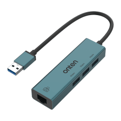 Hub 4 en 1 USB-A a USB 3.0x3 / RJ45 Onten 0