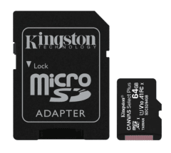 Tarjeta de Memoria Canvas Select Plus + Adaptador SD Kingston 0