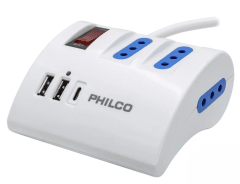 Alargador de Escritorio Switch AC/USB/USB-C Philco 0