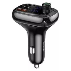 Transmisor Bluetooth 5.0 Auto FM / MP3 / USB + USB-C + Micro SD Baseus 0