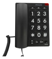 Teléfono Fijo Senior Multifunción con Números Grandes Philco 0