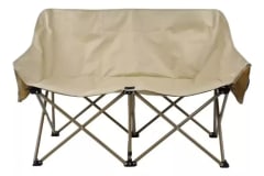Silla de Camping Plegable 2 Cuerpos Beige 0
