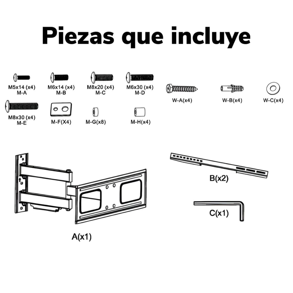 Soporte TV Universal Brazo Móvil Articulado 37