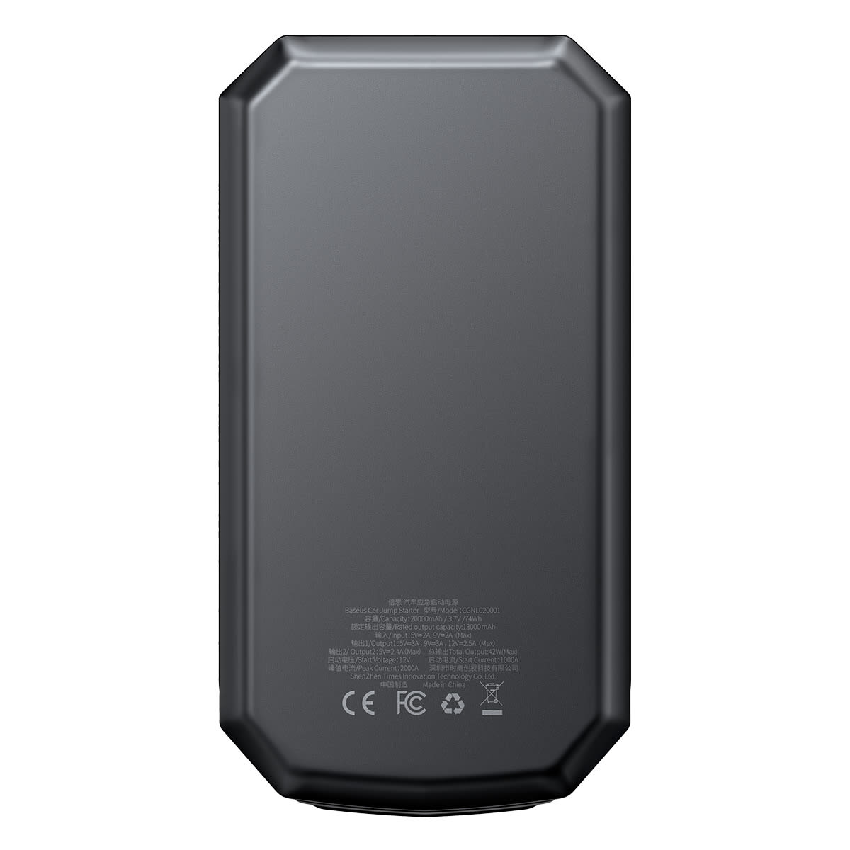 Partidor de Auto y Batería Externa Super Energy Max 20000mAh 2000A Baseus3