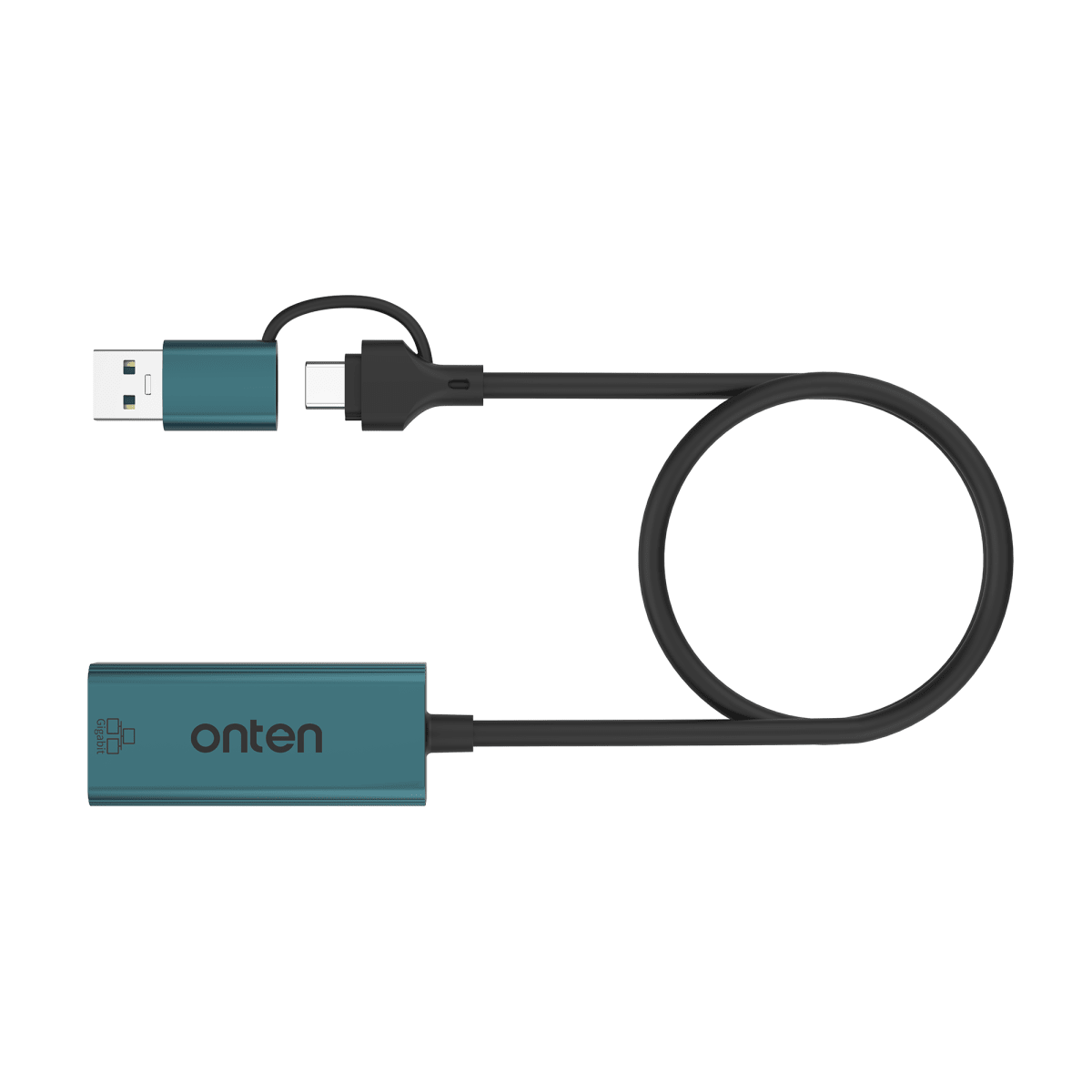 Adaptador USB-C/USB-A a RJ45 Onten3