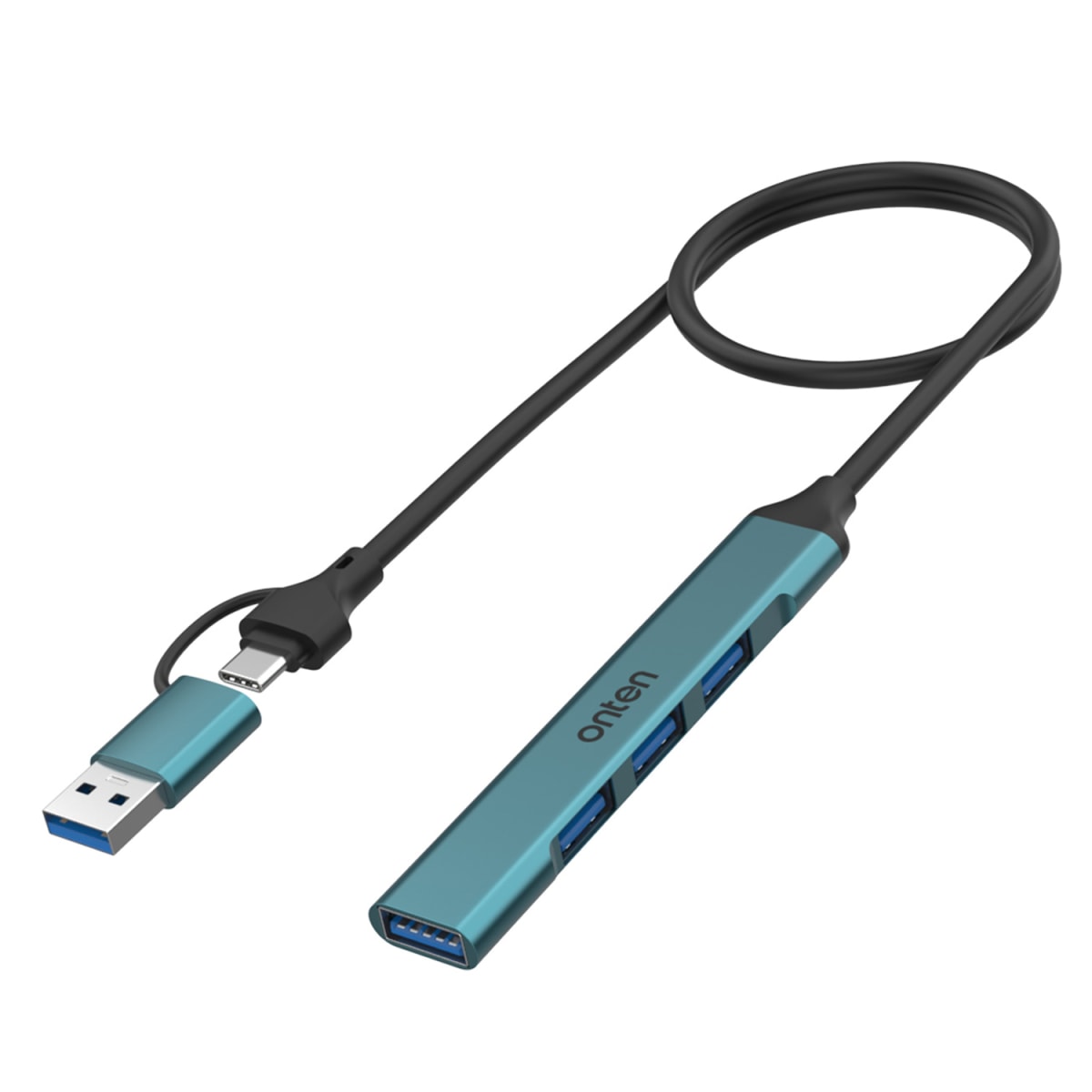 Hub 4 en 2 de 4 Puertos USB Onten1