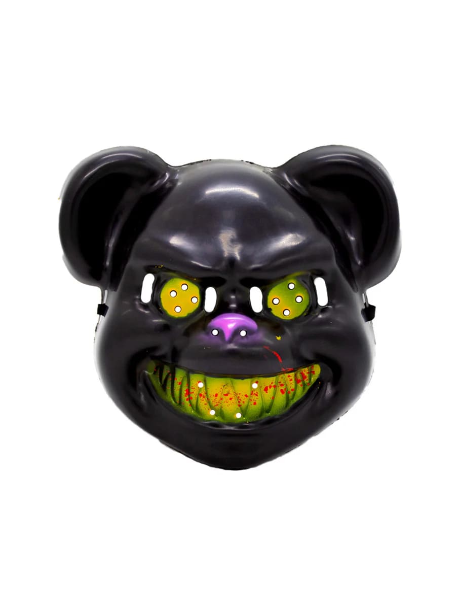 Máscara Plástica Osito Halloween1