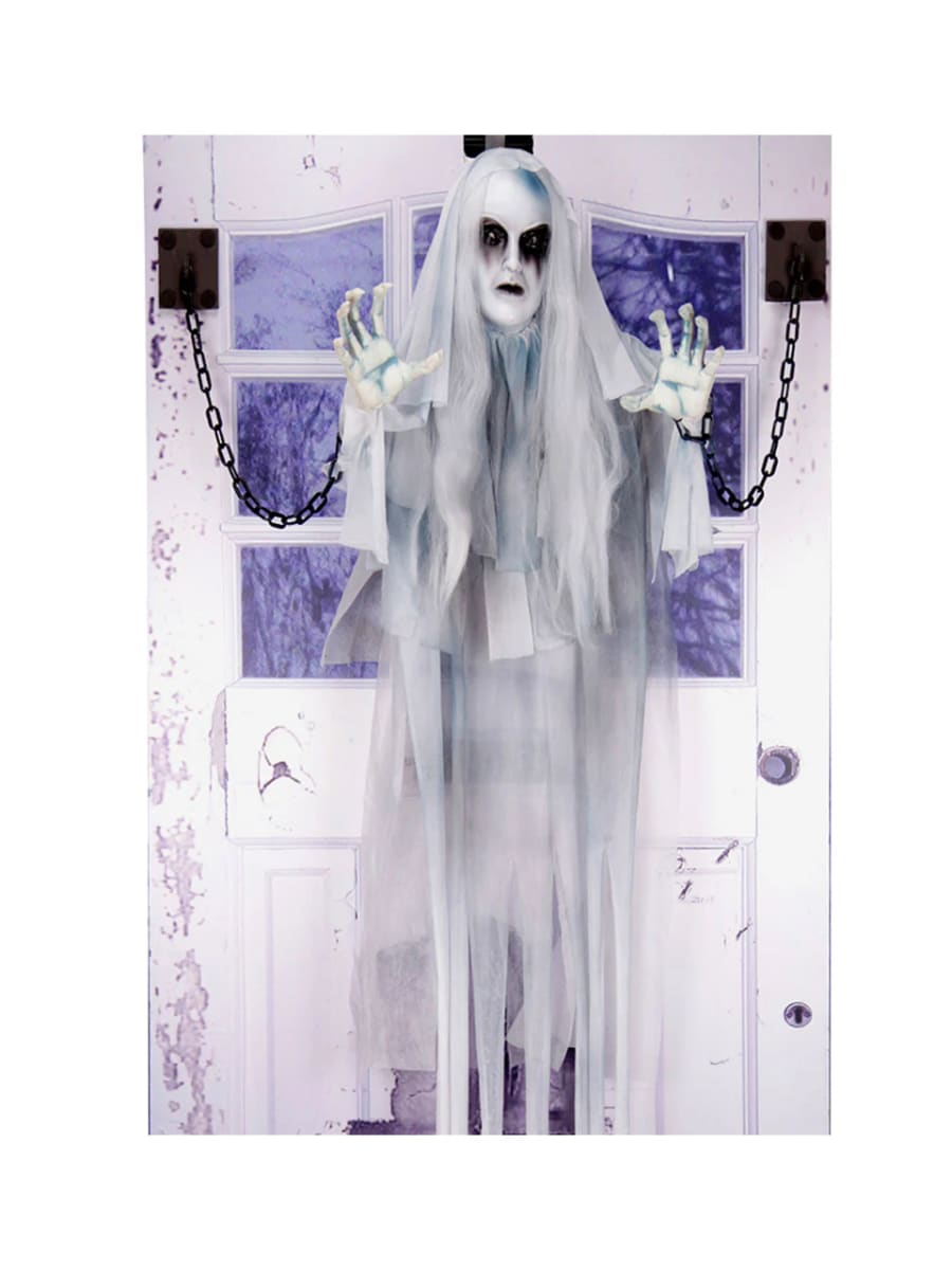 Fantasma Deco Puerta Animatronics Halloween1
