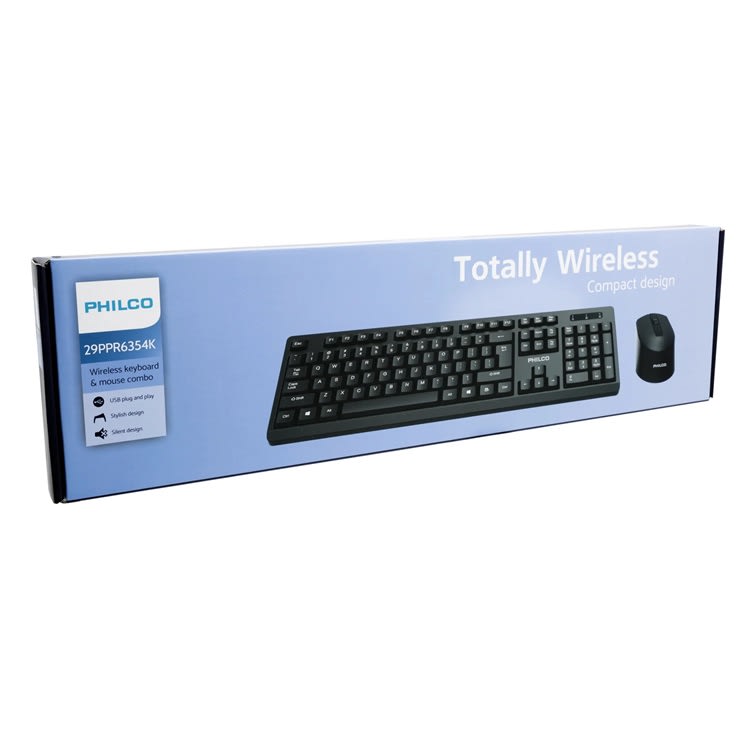 Kit Teclado y Mouse Inalámbrico 29PPR6354K Philco3