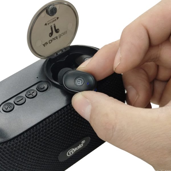 Parlante + Audífonos TWS Air Dual Bass Mlab4