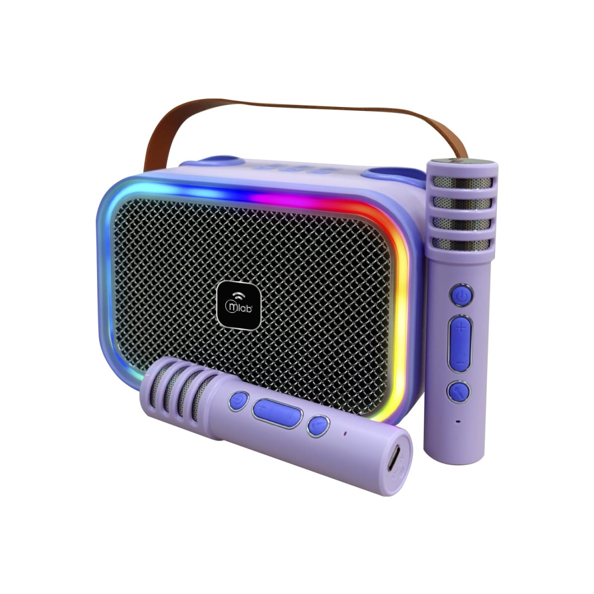 Parlante Karaoke My Lil Dual Voice + 2 Micrófonos Inalámbricos Mlab3
