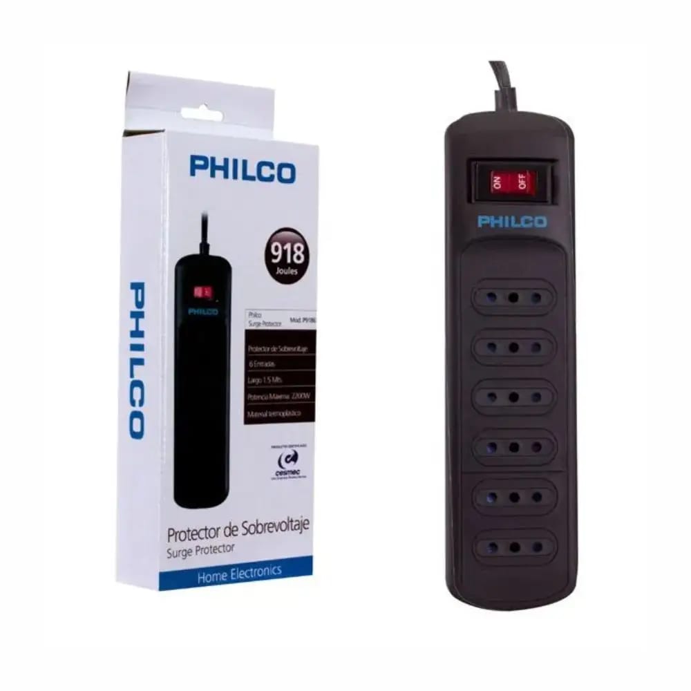 Alargador Protección Sobrevoltaje 918 Joules Philco1