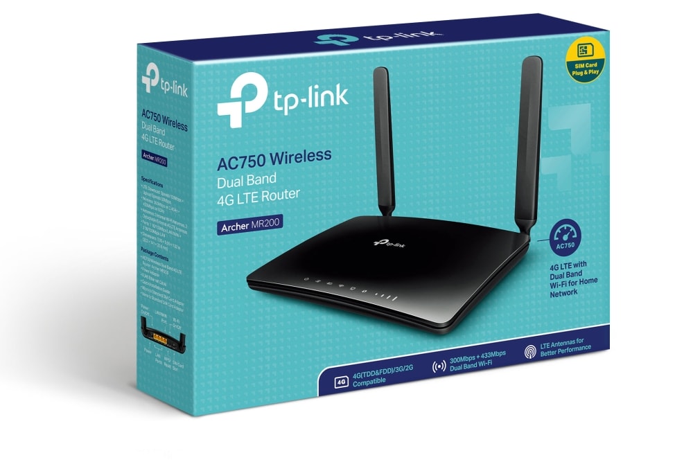 Router Inalámbrico 4G LTE Doble Banda AC750 Archer MR200 TP-Link4