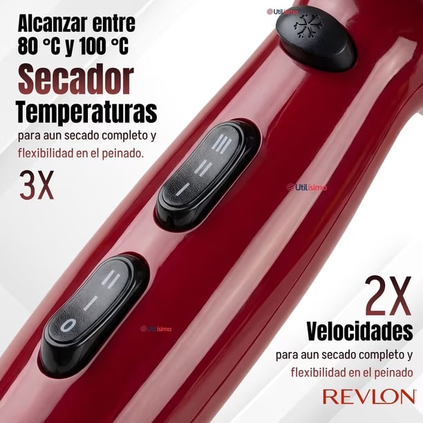 Set Estilizador Control de Frizz Secador y Planchita 2000W Revlon3