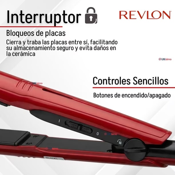 Set Estilizador Control de Frizz Secador y Planchita 2000W Revlon6