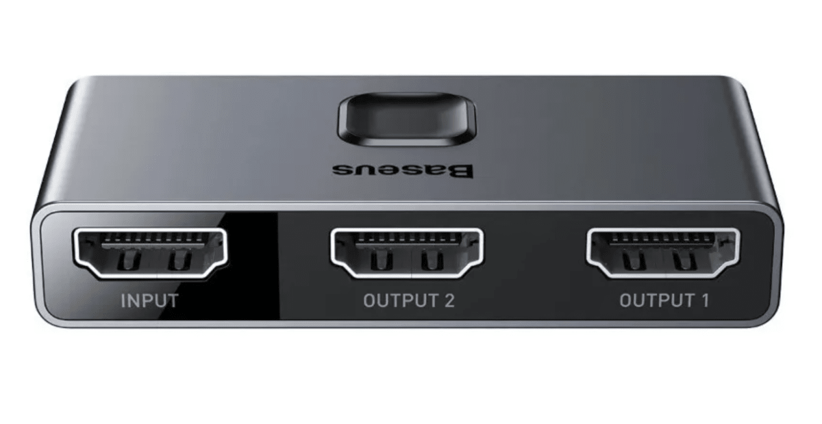 Hub Splitter Switch HDMI 2x1 4K Baseus 1