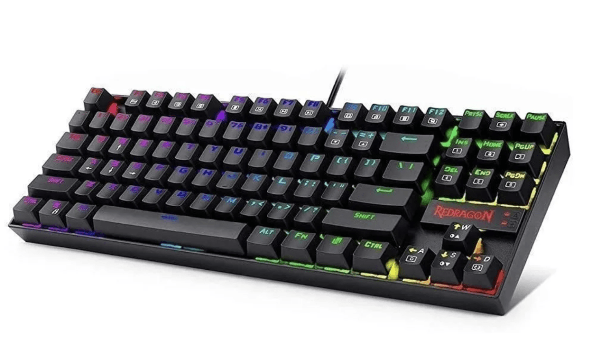 Teclado Gamer Kumara K552 Outemu Red Español con Luz Rainbow Redragon2