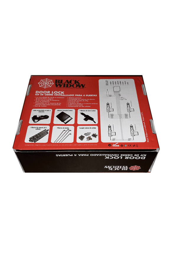 Kit de Cierre Centralizado para 4 Puertas Black Widow2