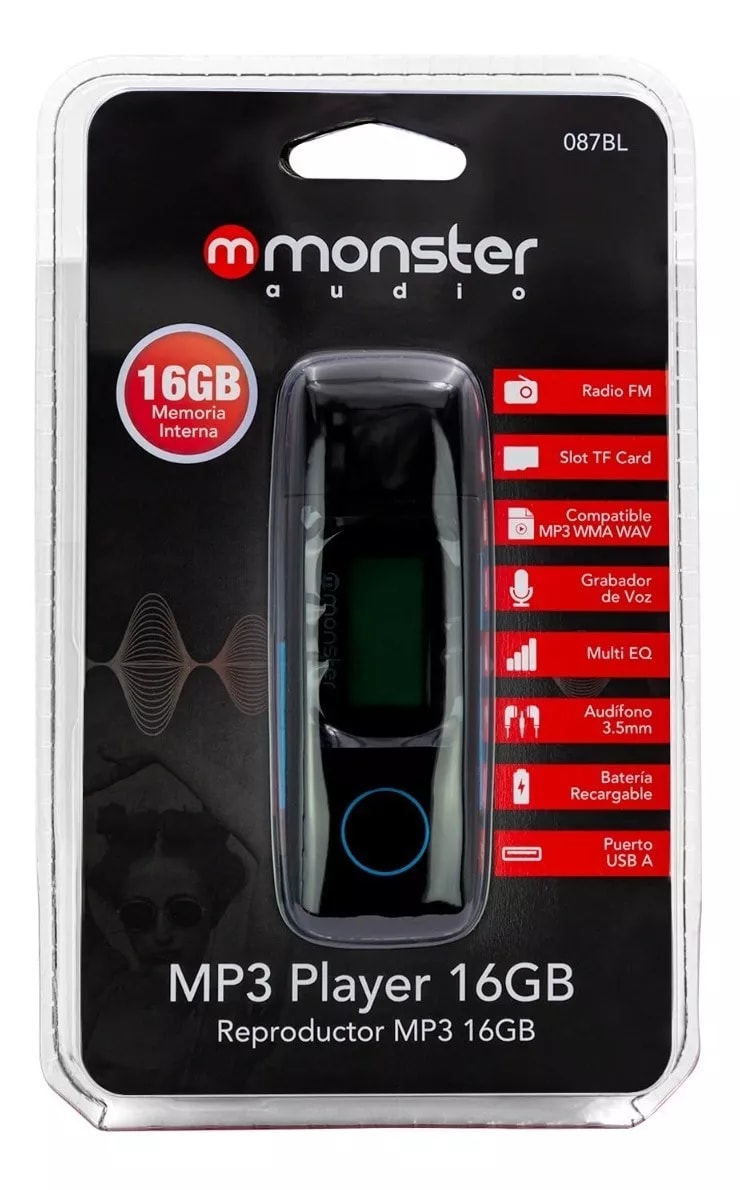 Reproductor MP3 16GB Monster Audio5