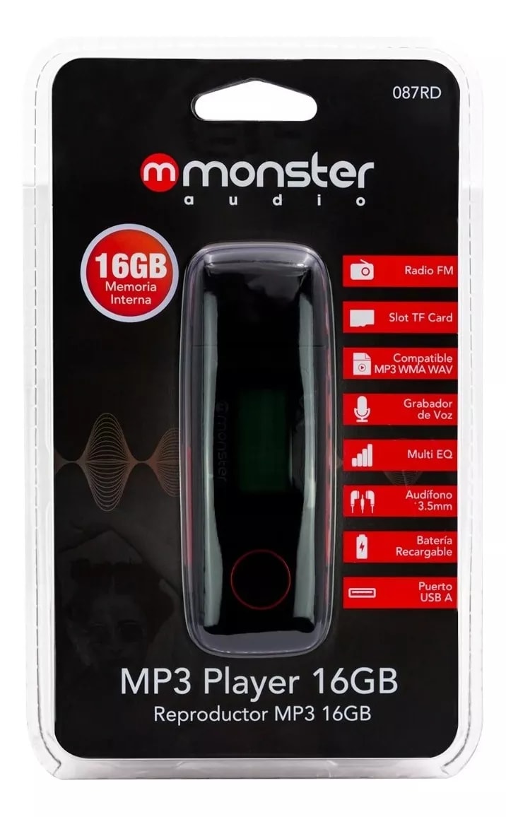 Reproductor MP3 16GB Monster Audio10
