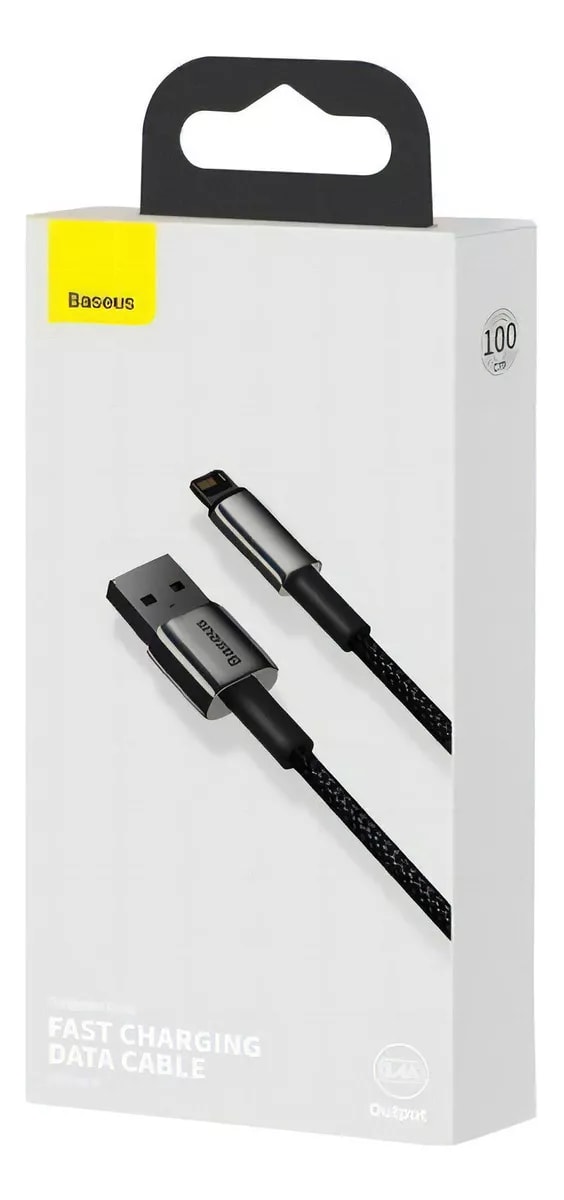 Cable USB-A a iPhone Lightning Tungsten Gold 1 Metro Baseus2