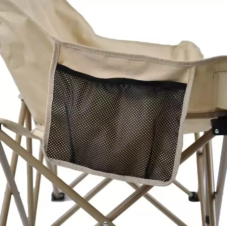 Silla de Camping Plegable 2 Cuerpos Beige3
