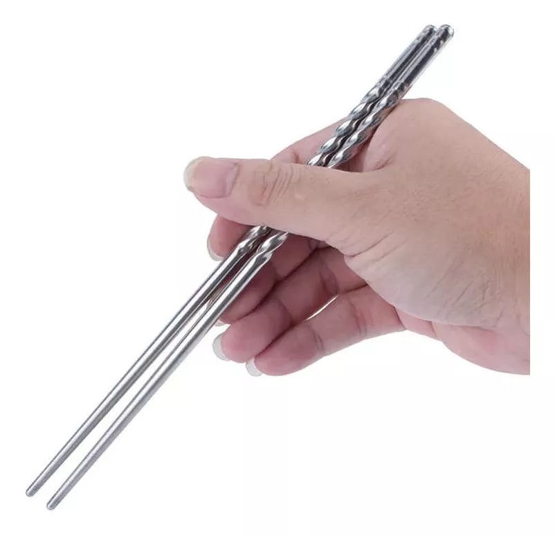 Juego de Palillos Chinos Acero Inoxidable2