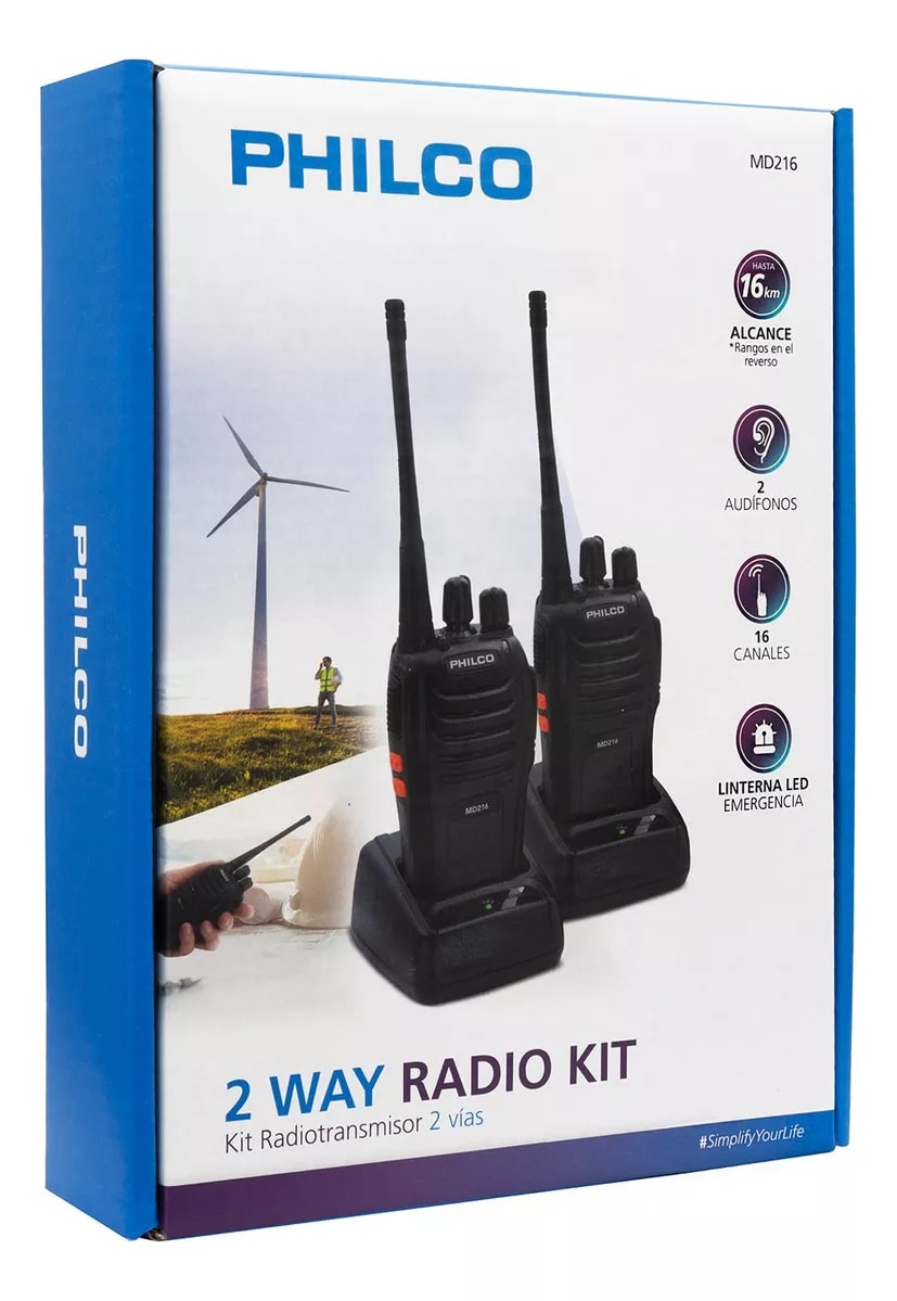 Kit Radiotransmisor 2 Vías MD-216 Philco2