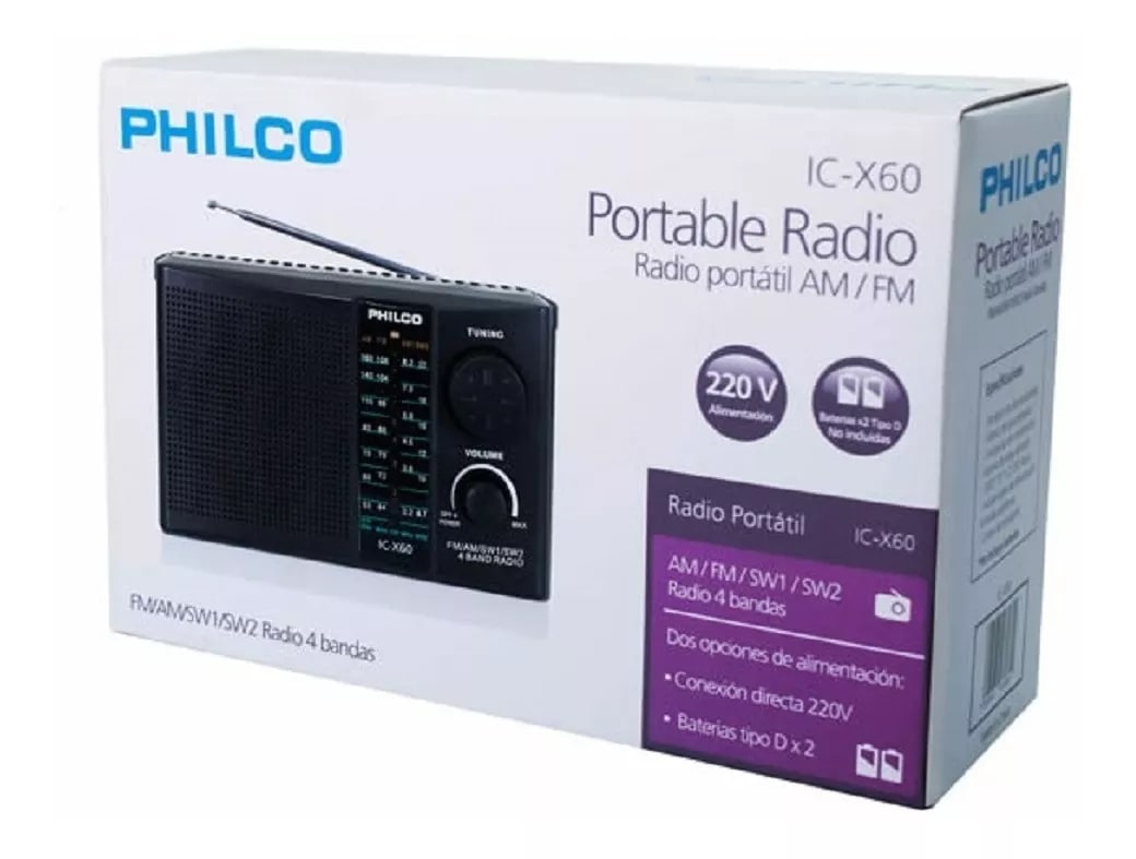 Radio Portátil AM/FM IC-X60 Philco2