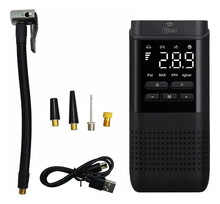 Compresor de Aire 50 PSI 4.000mAh + Linterna Mlab1