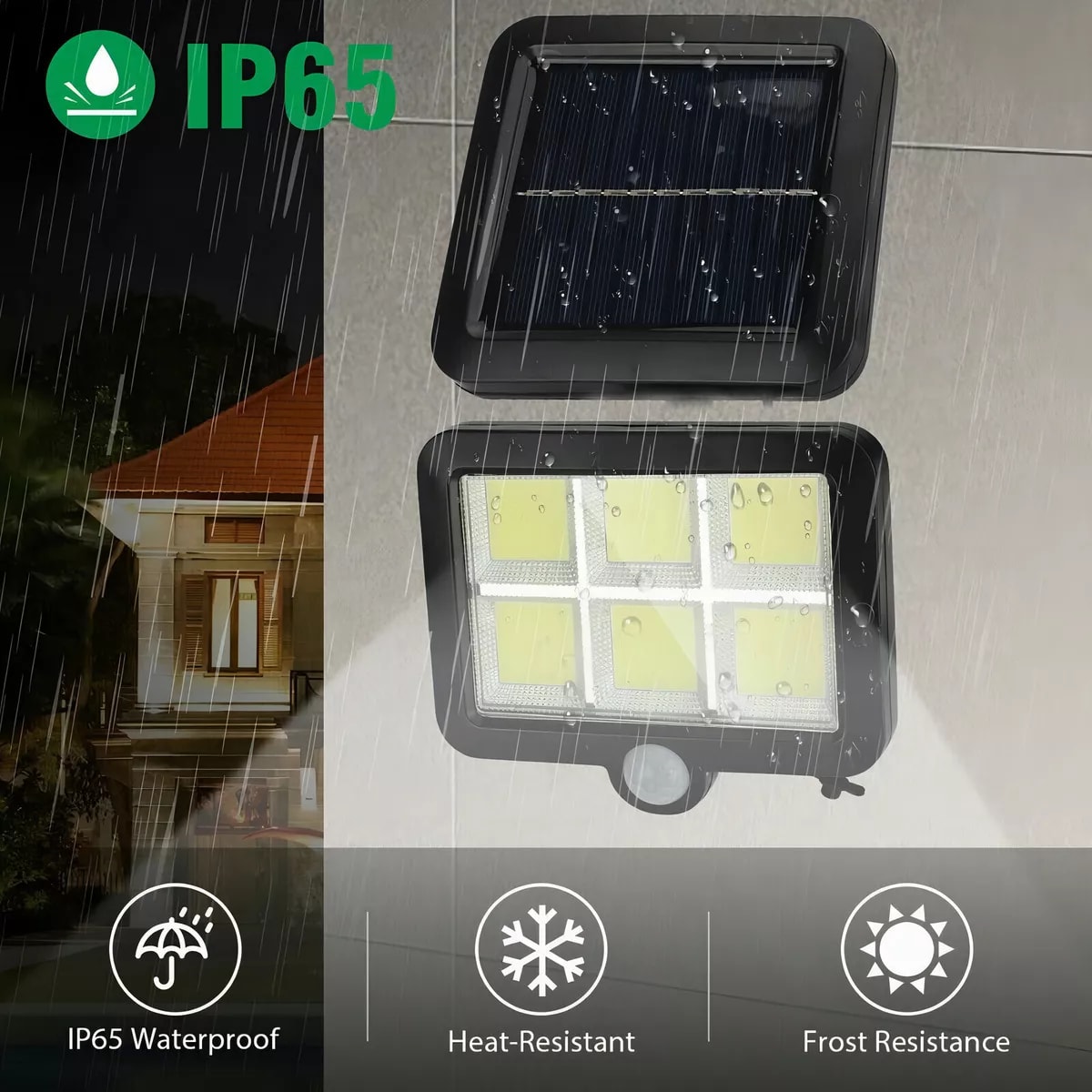 Foco Exterior Solar LED 100W Sensor de Movimiento Adkar3