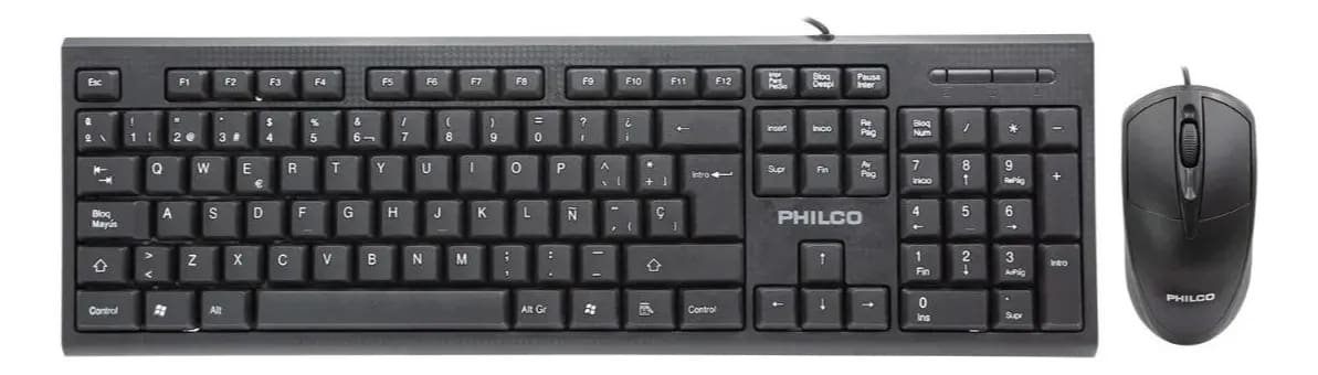 Kit de Teclado y Mouse Alámbrico K4500 Philco1