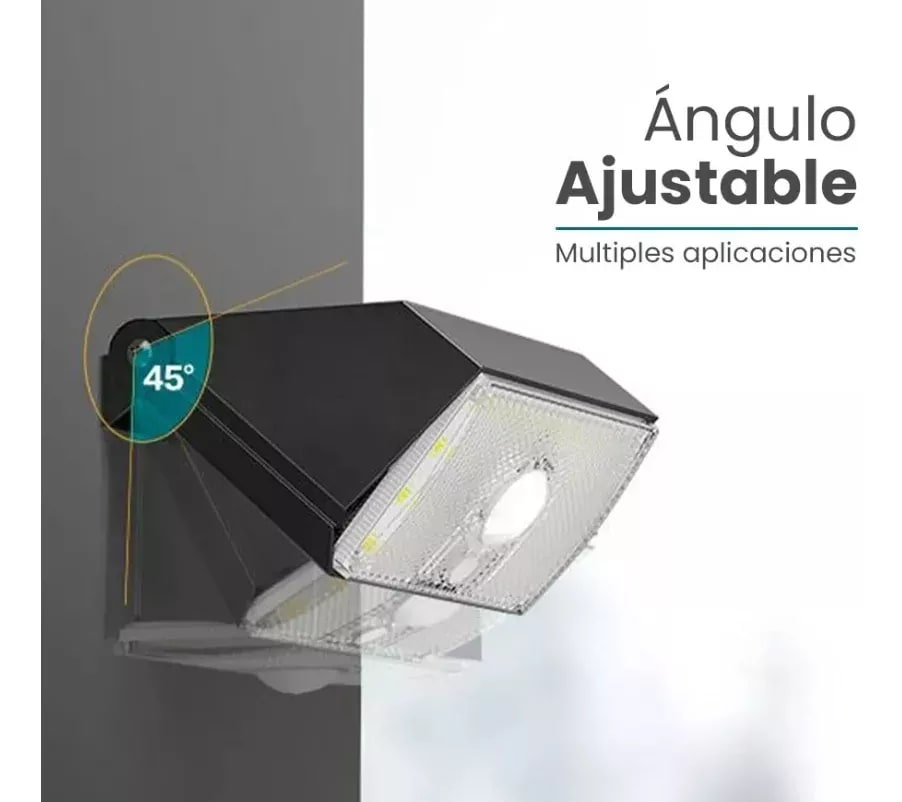 Foco Exterior Solar LED con Sensor de Movimiento PIR2