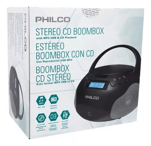 Radio Estéreo Boombox con CD Philco4
