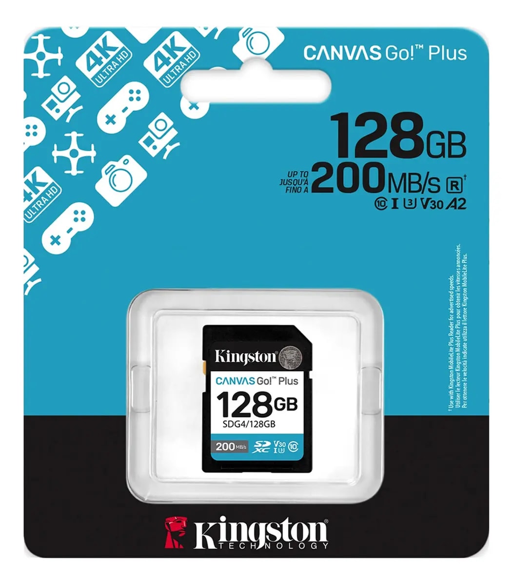 Tarjeta de Memoria SD Canvas Go! Plus 128GB Kingston3