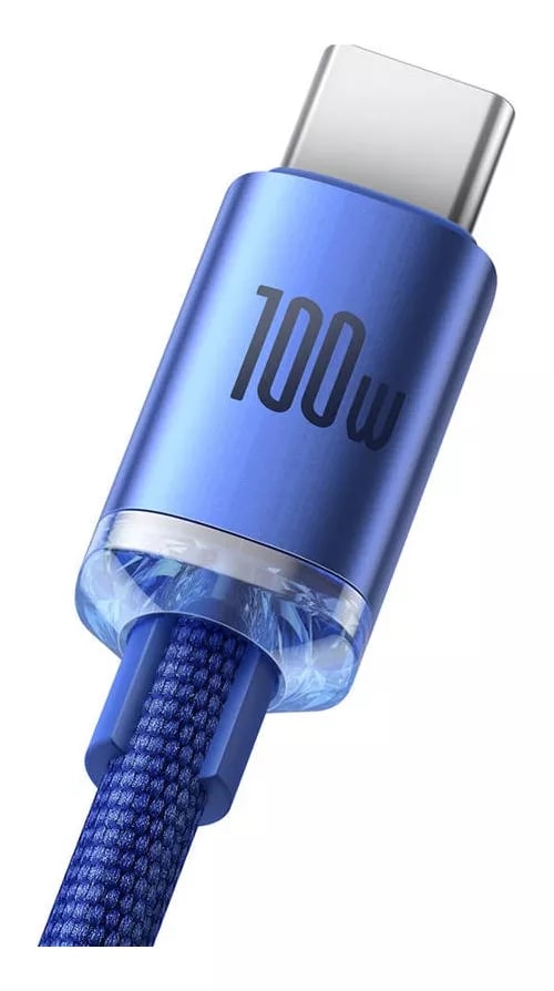Cable USB-A a USB-C Carga Rápida Crystal Shine Series 100W Baseus2