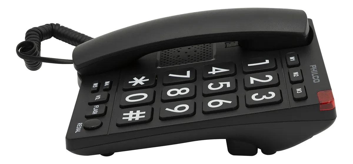 Teléfono Fijo Senior Multifunción con Números Grandes Philco2