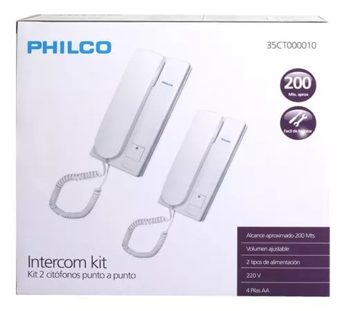 Citófonos PTO/PTO 220V CT-10 Philco3