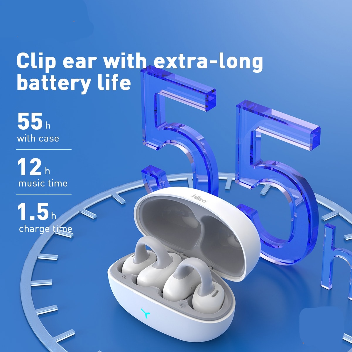 Audífonos Inalámbricos Ear Clip Air Conduction Hi82 Hileo8