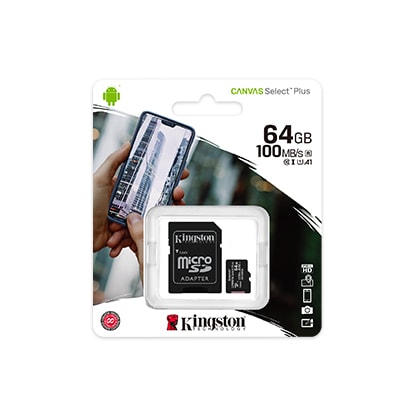 Tarjeta de Memoria Canvas Select Plus + Adaptador SD Kingston2