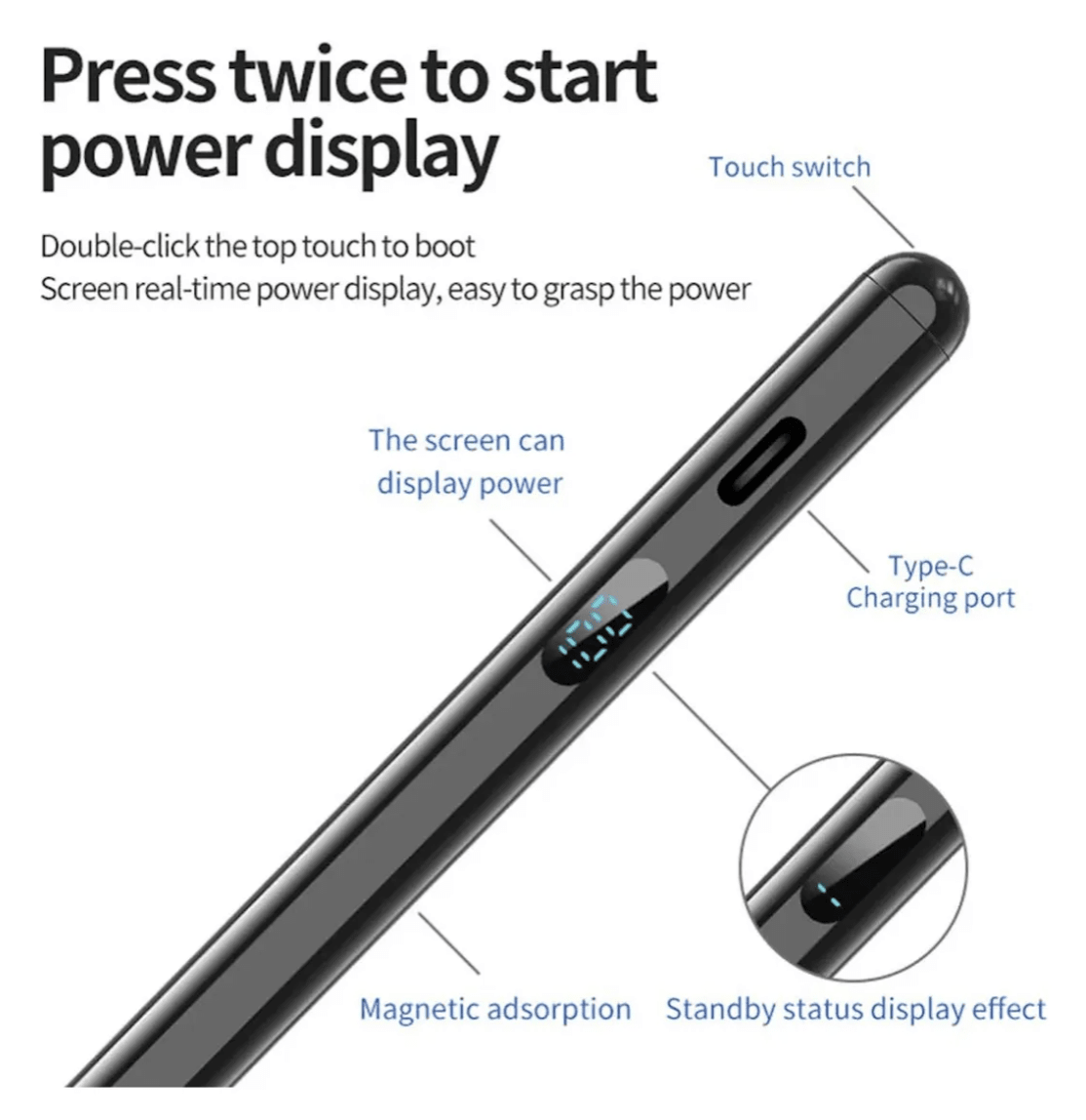Lápiz Digital Stylus Pen Palm Rejection2
