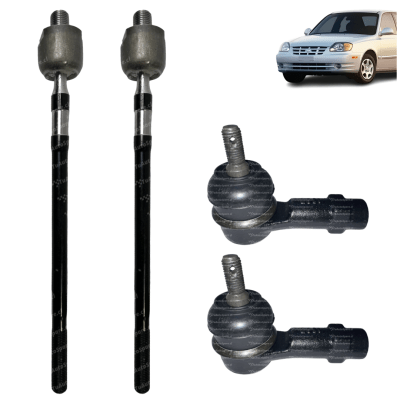 Kit Terminales + Axiales Direccion ACCENT 2000-2006