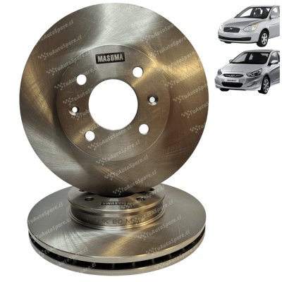 Disco Freno Delantero ACCENT 2006-2020. PAR1